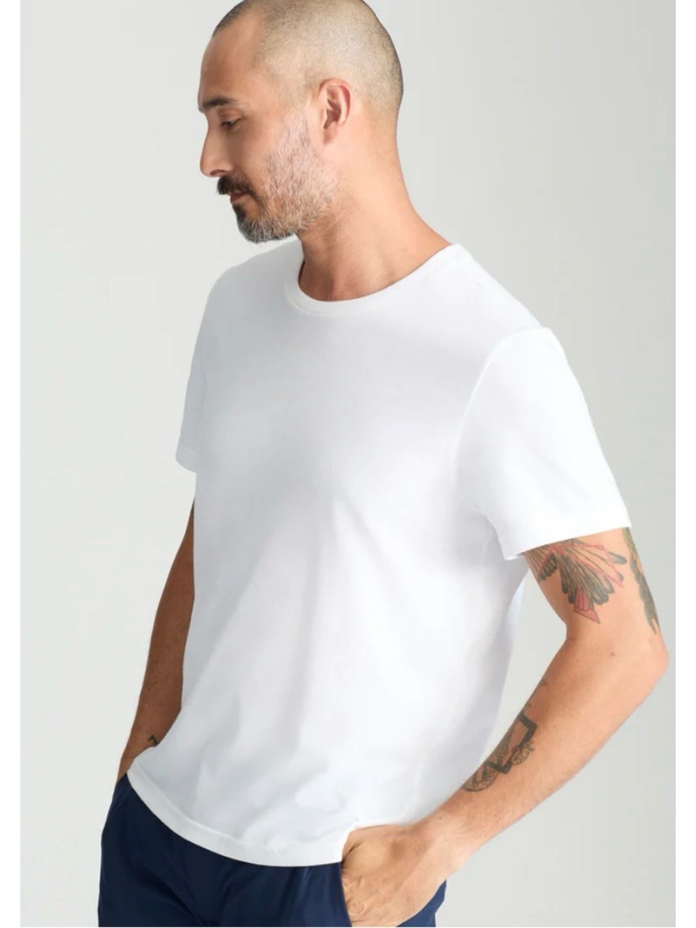 Men's Classic White Crewneck T-Shirt